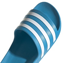 adidas Slides Adilette Aqua 3-Stripes (Cloudfoam footbed, molded EVA strap) solar blue - 1 pair